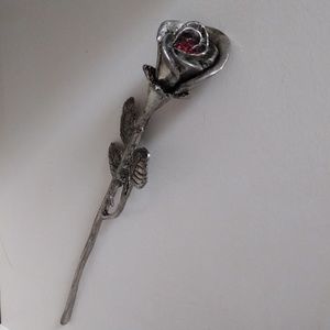 Pewter rose